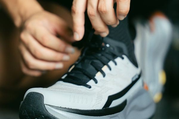 Close up of an athlete focusing before a complex training session